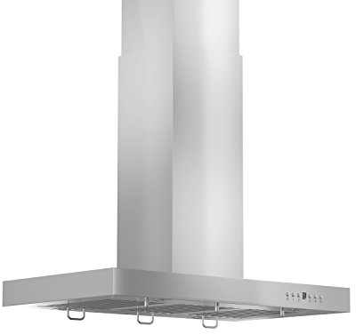 ZLINE 42 Convertible Vent Island Mount Range Hood in Stainless Steel (KE2i-42)