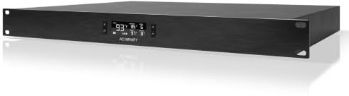 AC Infinity CLOUDPLATE T5, rackmonterad fläkt 1U, bakre avgasluftflöde, för kylning av AV, hemmabio, nätverk 48 cm ställ, 19 tum