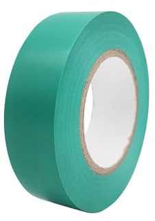 Dapetz ® Green Electrical Tape, 19mm x 33m, 10 Rolls of Strong Self-Adhesive PVC Insulation Tape for Insulating, Repairing and Protecting Electrical Wires