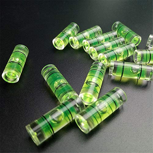 MILAEM 20pcs Trasparente Colonna Bubble Level Livella a Bolla di Spirito Normale Misurazione per Caccia ad Arco Compound