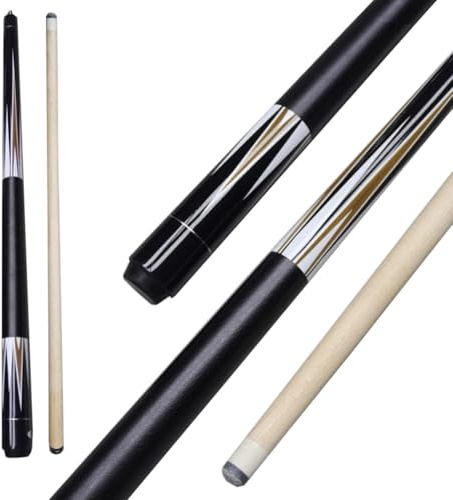 YRU Billard Queue mit Koffer, 120cm handgefertigter Ahorn 1/2 Joint Adult Haushalt Sehr guter Griff 13mm Spitze 16oz