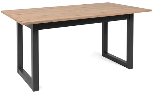 Denver Esstisch, ausziehbar, 160-200 cm, Eichenmotiv Sonoma und Anthrazit