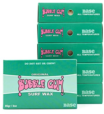 Bubble Gum Original Formula Surf Wax Box - Base - All Temps - 6 Pack 6 Pack - Base - All Temps