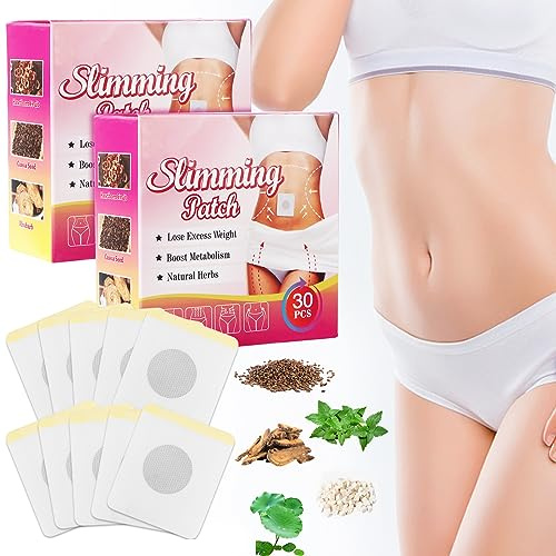 Abnehmen Patch 60 Pcs Slim Patch Abnehmen Schnell Pflaster Gewichtsverlust Aufkleber Slimming Patch für Bierbauch, Bauchfett Taille, Eimer Taille