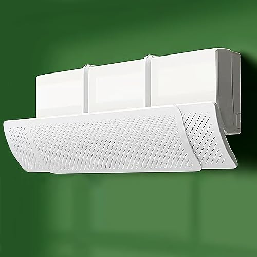 Retractable Air Conditioner Air Deflector, Universal Adjustable Air Conditioning Deflector Air Diverter Cover Telescopic Anti-Wind Baffles Anti Direct Blowing Windshield Wind Guide ( Color : White )