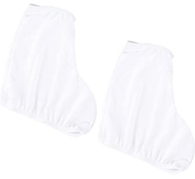 Happyyami Überziehschuhe für Schlittschuhe Schlittschuhkufenschutz Fahrradstiefelabdeckung elastische Skating-Überschuhe Skateschuh-Überzug Elastizität Schuhschutz Rollschuhe Kind Weiß