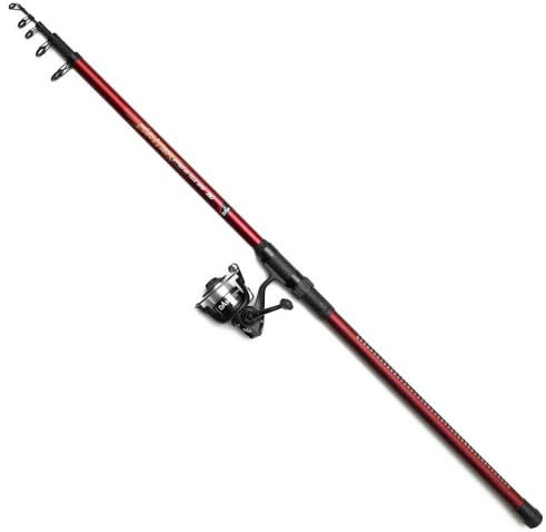 DAM Backbone II Tele, Angelruten, Spinnruten, Allround-Angeln, Unisex, Schwarz, 3m | 60-160g