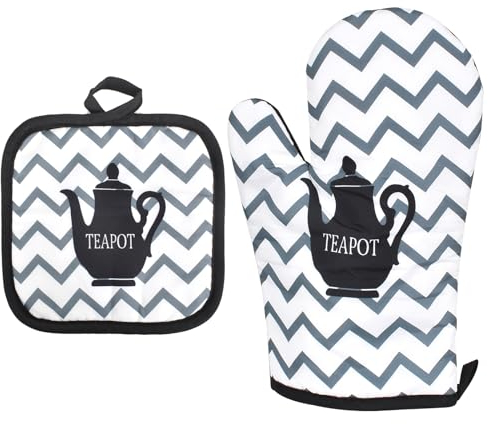 Guanti da Cucina e Presine,Guanti da Forno a Microonde,Guanti da forno e portavasi,Guanti Da Forno Cotone E Supporto Per Pentole,per Arrostire, Cuocere, Grigliare (bianco)