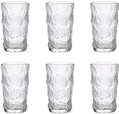 UNbit Vasos de Cerveza Vasos de Cerveza Clásicos Vasos de Cerveza Jarras de Vidrio Jarra de Cerveza Juego de 6 Ideal for Fiestas Adecuado for Bares Discotecas KTV Vasos de Cerveza Artesanales de 12 on