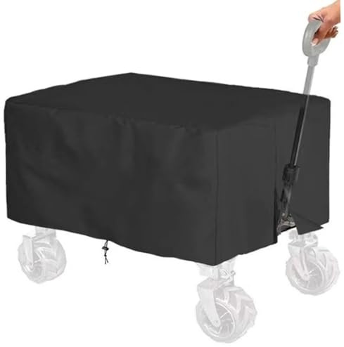 Wagon Cover, 38x24x22 Waterproof Wagon Rain Cover, Garden Trolley Cover, Festival Trolley Cover, Folding Wagon Cart Cover, Garden Wagon Cover
