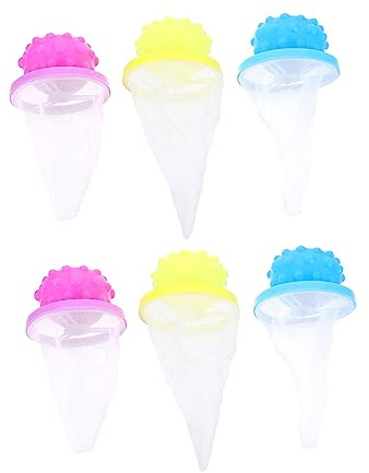 Yardenfun Kugelförmiger Flusenfänger Für Waschmaschine 6 Stück Haar Und Schmutzfasersammler Aus Pp Polyester Praktische Netzbeutel Zur Wäschepflege