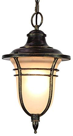 Lan-shop Luminaire Suspendu extérieur étanche Suspension extérieure étanche européen Jardin Couloir Cadre de Raisin pavillon Suspendu lumière Droplight Cuisine île lumière ，Suspension luminaire