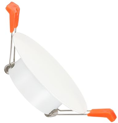 PATIKIL Placa de Cubierta de Techo Metálica de 2, Recorte de Luz Empotrada Montaje en Pared Tapa de Orificio de Downlight Adecuado para Aberturas Redondas de 2.2-2.8, Blanco Mate