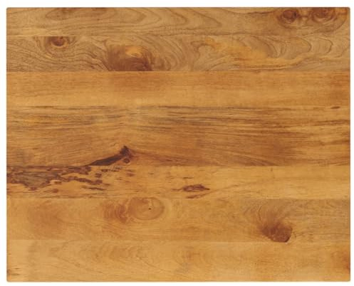vidaXL Tischplatte 110x80x2,5 cm Rechteckig Massivholz Mango