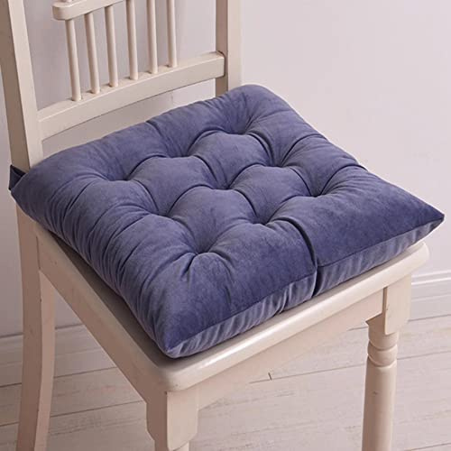 Set di 6 cuscini per sedia da cucina, con clip per sedie da pranzo, antideformazione, colore: blu