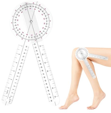 Goniometro fisioterapia, goniometro fisioterapia, digitale alfa goniometro scolastico Angle Protractor Bevel angolo di rotazione, goniometro digitale in metallo goniometro digitale