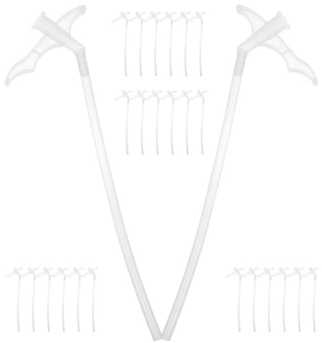 HOMSFOU Tubi di Ricambio per Schiume Spray 30 Pezzi Base Filettata Standard in Plastica Resistente e Inodore Accessori per Dispenser di Adesivi Fai da Te Compatibili Colore Casuale