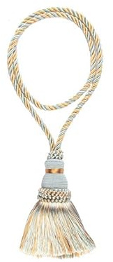 ZTUVWYACD Fermacurtaini Holdbacks, Fermatenda for Tende con Nappe, Confezione da 2, Multicolore, 51 cm(Blue)