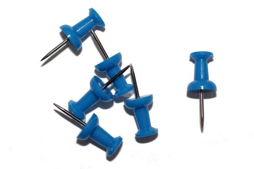 dalipo 31025 - Pinnwandnadeln, 50 Stück, blau