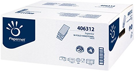 Papernet Superior W-Fold Handtuchpapier weiß 3-lg. Falthandtuch 22x32cm 20x115 Tücher