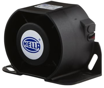 HELLA 3SL 996 139-001 Avisador de marcha atrás,87dB (A),Rango de frecuencia: 1200Hz,atornillado,Cable: 159mm,Conector: extremos de cable abiertos,Cantidad: 1