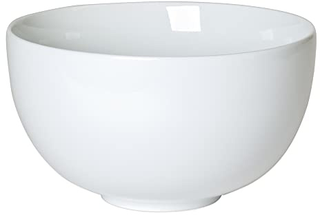 TABLE PASSION - Ensaladera redonda de porcelana blanca (23 cm)