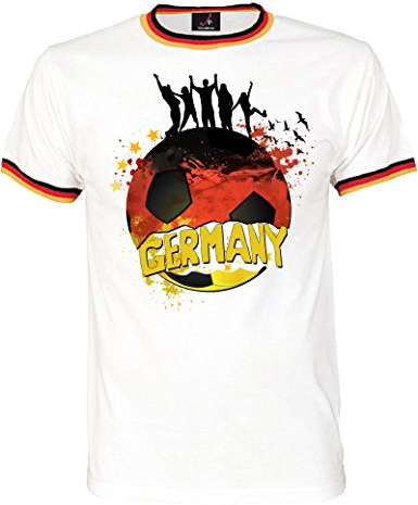 EM Party-T-Shirt 2024 – zum Feiern der Fußball Weltmeisterschaft - EIN Hoch auf Uns Motiv - Trikot für Herren und Damen in Größe XL