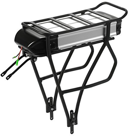SEASON Gepäckträger Ebike Akku - 36V 13Ah 14.5Ah 15.6Ah 16Ah 17.4Ah Lithinum-Ionen Batterie für Elektrofahrrad 1000W 750W 500W 350W(mit Ladegerät)