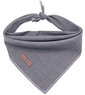 lionet paws Hunde Bandana Kopftücher Hundehalstuch Dreieckstuch, Grau, S