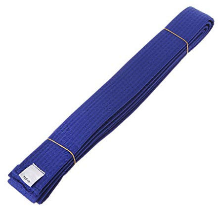 LLLucky Professioneller Taekwondo Gürtel Karate Judo Doppelwickel Kampfsport Streifen Sport Gürtel 1,8m/2,8m Blaues Band