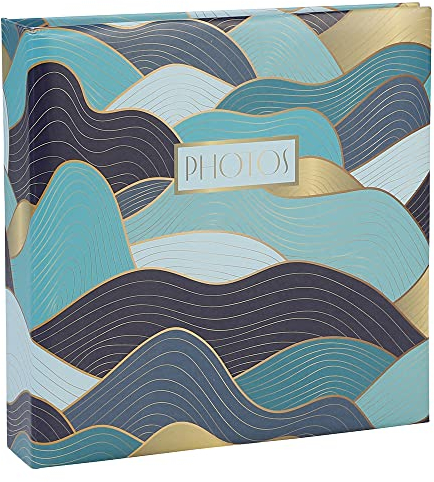 Exacompta - Réf. 62662E - Album photos à pochettes OCEAN - 200 photos 10 x 15 cm - 100 pages - format 22,5 x 22 cm - couverture recouverte d'un pelliculage mat - imprimé motifs aux couleurs tendance