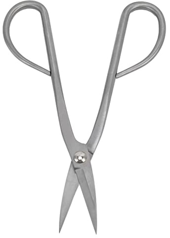 Cyrank Forbici per Bonsai, Attrezzi da Giardino per Bonsai Giapponesi, Cesoie da Potatura Forbici da Potatura in Vaso in Acciaio Inox per Fiori di Germogli di Foglie da Giardino, Strumenti per Bonsai