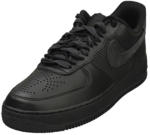 Nike Air Force 1 '07 Lv8 EMB, Herren-Sneaker, Schwarz , 40.5 EU