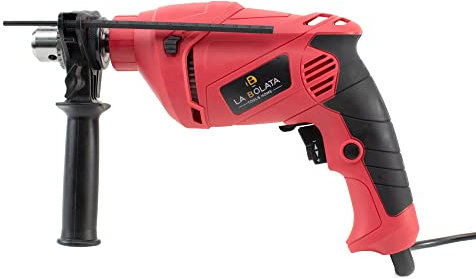 The Secret Home - Taladro de Impacto Eléctrico - Potencia 750 W - Alto: 25 cm x Largo: 28 cm x Ancho: 7,5 cm - Velocidad Máxima de 3000 rpm - Capacidad de Perforación hasta 13 mm