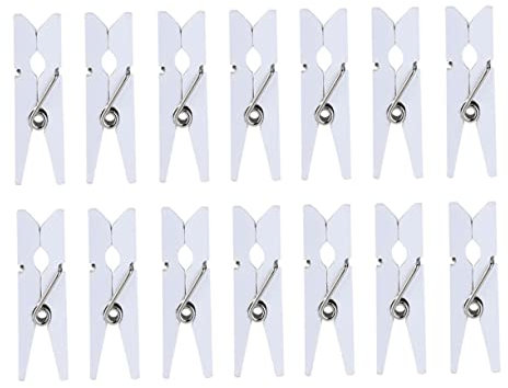 Cabilock 100stücke Mini Holzklammern Fotoklammern Papierklammern Für Büro Oder Nachrichten