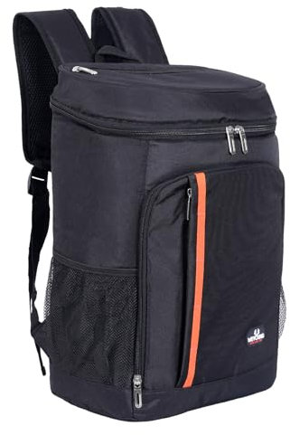 SXYHKJ Kühlrücksack 24L Thermo Rücksack, isolierter Kühltasche, Thermo Lunchtasche, Kühlrucksack, auslaufsichere Doppeldecker-Kühltasche für Männer, Frauen (Black)