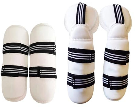 LOVIVER Schutzausrüstung, Taekwondo-Schutz, Leichter elastischer Gurt, gepolsterter Schutz für, Kampfsport, Kickboxen, Karate, Bein- und Armschützer M