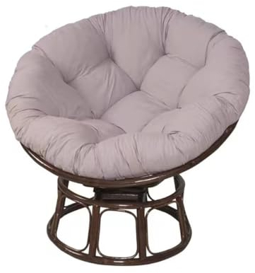 BohrenCL Papasansessel Kissen, Kissen für Hängesessel, Schaukelstuhl Kissen, Rund Papasan Sessel, Polster Sitzauflage für Gartenmöbel Sesselkissen, 60 x 60 cm