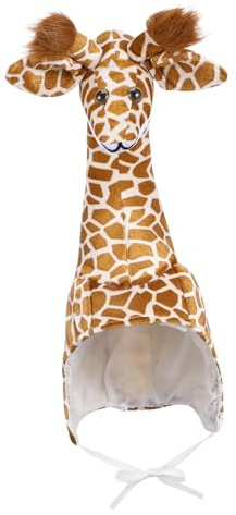 Toyvian Giraffenmütze für Junge Mädchen Tierhut mit Giraffenmotiv Bequemer für Partys und Kostümveranstaltungen Fördert Spielerische Interaktionen zwischen Eltern und Kindern
