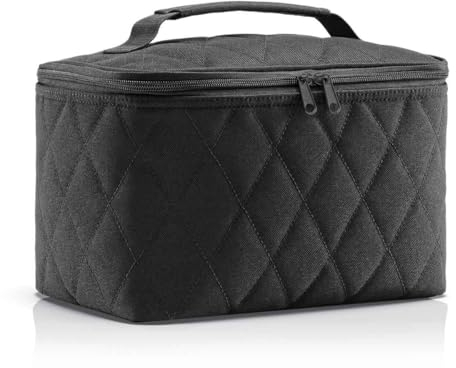 reisenthel Cosmetic case Rhombus Black - quadratischer Kulturbeutel, Gepäckorganisator, Kosmetiktasche