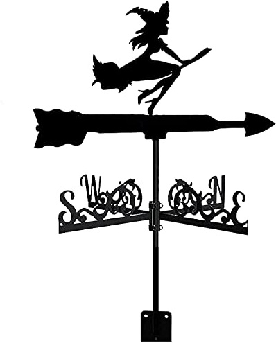 ZAANU Indicador de dirección de la Veleta de la Vendimia de la Veleta del Tiempo del Metal para la decoración del Paddock del Techo del jardín al Aire Libre Veleta de Viento