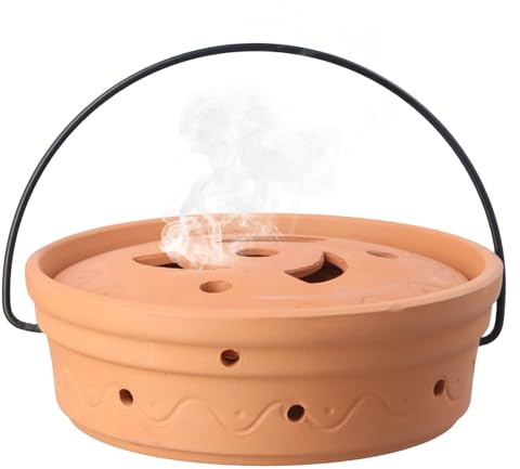 Wespenabwehr Feuerfeste Schale - Effektiver Wespenschreck & Mückenspirale Vertreiber - Robustes Räuchergefäß für Garten und Terrasse