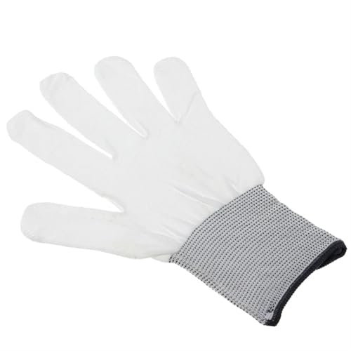 AQXYWYUI 6 paia/lotto di guanti bianchi in nylon antistatici, guanti antipolvere for la protezione del lavoro, for adesivi in ​​vinile for avvolgimento auto