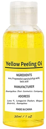 Gelbes Peeling-Öl 30Ml/50Ml Körperpeelingöl Peelt Die Haut Und Strafft Die Poren Superstarkes Peeling-Öl Superstarkes Aufhellendes Dunkles Hautgelböl Das Dunkle Haut Für Alle Hauttypen Abblättert
