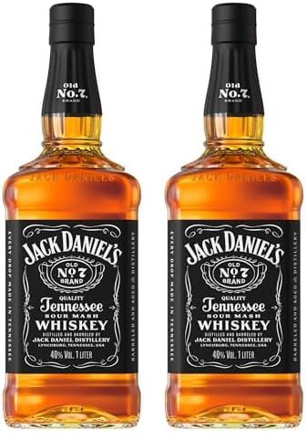 Jack Daniel's Tennessee Whiskey Gift Tin, 1L (Pack of 2)