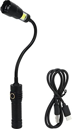 Lampe de poche magnétique Flexible à LED, lumière latérale COB, torche Zoomable pour le travail multi-vues