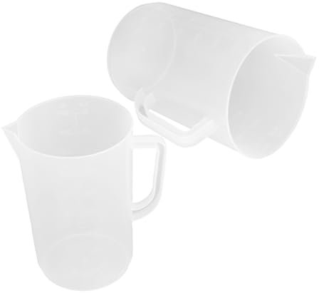 iplusmile 2pezzi Misurino Trasparente Plastica Per Per Misurazioni Accurate Cucina e Officina Contenitore Per Liquidi Di Capacità Per Manutenzione Auto