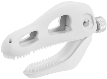 VICASKY Dinosaurier Kopf Kapodaster aus Zinklegierung Universeller Gitarren Capo für Akustik und Gitarre Ukulele Mandoline Banjo Bass Kreatives Zubehör Weiß