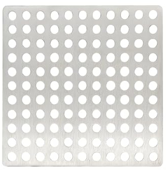 Copertura di Scarico in Acciaio Inossidabile, Griglia di Drenaggio Quadrata for Esterni E Interni, Coperture di Drenaggio in Rete Forata con cavità Uniforme, Adatte Come(12x12cm)