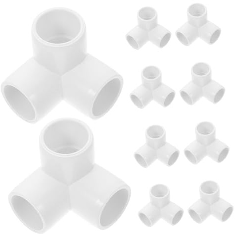 HEALSOPTHY 10pezzi Connettore Tre Vie y in Pvc Per Tubi Raccordo Per Tubi in Pvc Connettori Per Gomito Parte Del Tubo Acqua Connettore Angolare Per Giunto Acqua Tre Vie